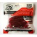 Рыбацкая силиконовая приманка, Taipan Slim View Fat, 3,3 дюйма, 6шт/уп, цвет №05 Redpearl